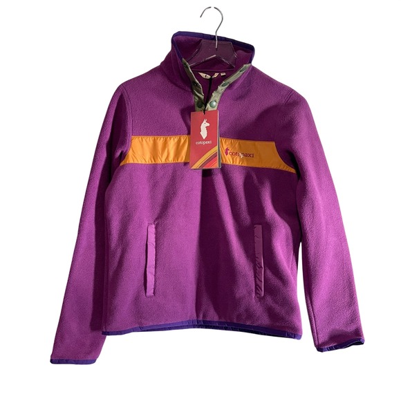Cotopaxi Womens Teca Fleece Snap Pullover Fleece Jacket Size XS Purple NWT